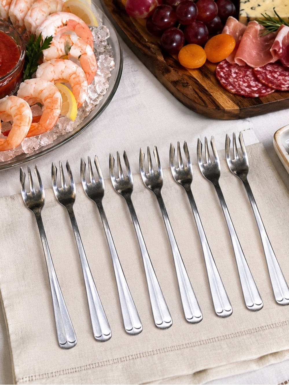 1982 Oneida Northland Post Road Stainless Korea Seafood/Cocktail Forks